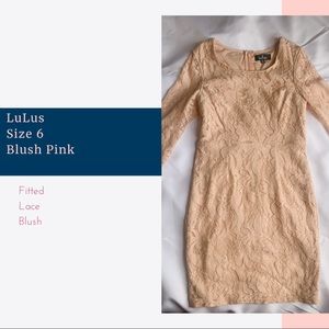 Lulus blush pink size M
